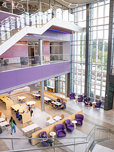 The interior of a Kansas State University agriculture building. 